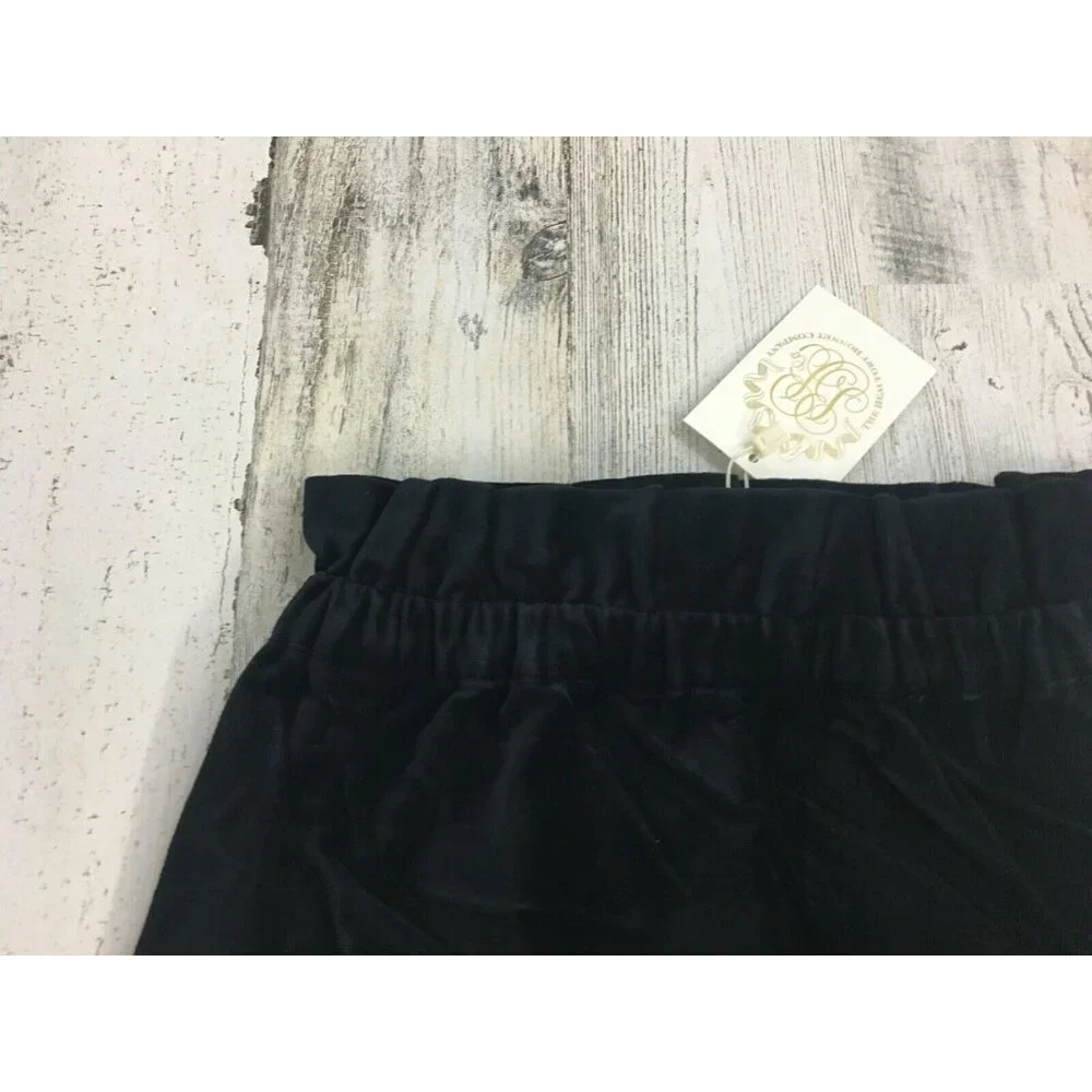 The Beaufort Bonnet Company Beasley Bag Skirt Newport Night Black Velveteen 5